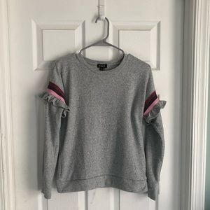 KidPik sweatshirt with ruffle detail. Girls size xxl/ 16.